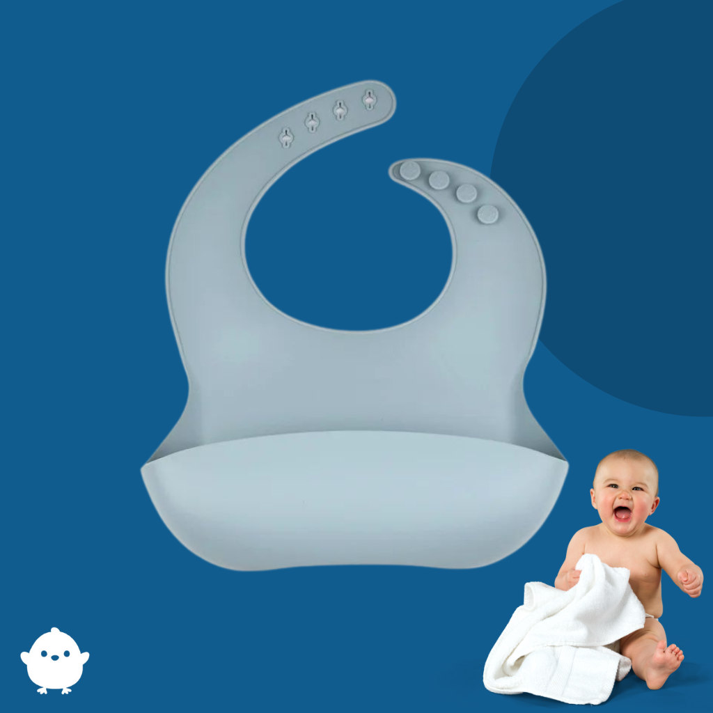 HappyMeal™ - Bavoir à plateau en Silicone - Papibon