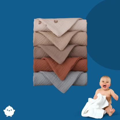 DouxNuage™ – 5 Serviettes De Bain Bébé - Papibon