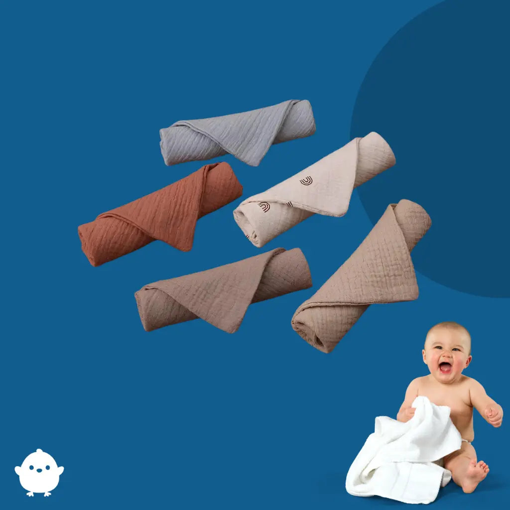 DouxNuage™ – 5 Serviettes De Bain Bébé - Papibon