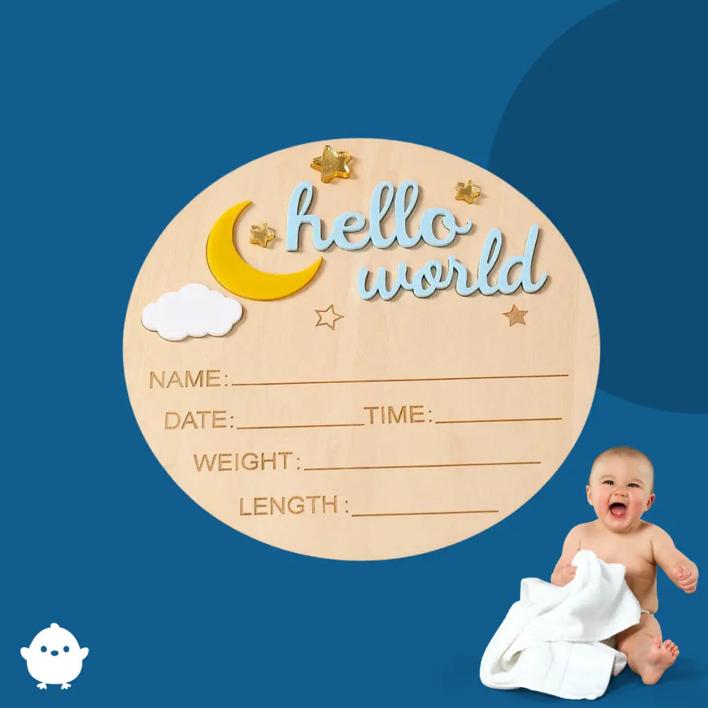 BoisdeVie™ – Plaque Souvenir de Naissance - Papibon